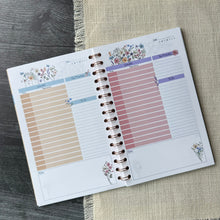 Load image into Gallery viewer, Wildflower Field Undated Daily Planner - Spiral Notebook