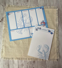 Load image into Gallery viewer, Weekly Planner Desktop Notepad - Blue Ocean