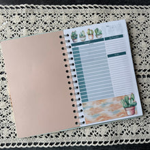 Load image into Gallery viewer, Sunset Succulents Undated Daily Planner Notebook