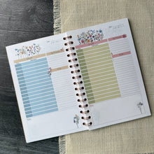 Load image into Gallery viewer, Wildflower Field Undated Daily Planner - Spiral Notebook