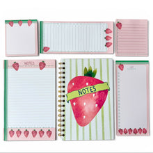 Load image into Gallery viewer, Strawberry Desktop Weekly Planner Notepad