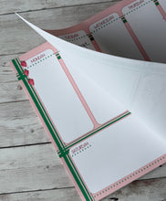 Load image into Gallery viewer, Strawberry Desktop Weekly Planner Notepad