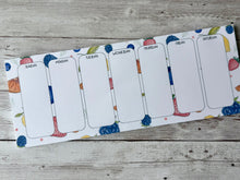 Load image into Gallery viewer, Fruit Salad Desktop Weekly Planner Notepad