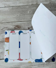 Load image into Gallery viewer, Fruit Salad Desktop Weekly Planner Notepad