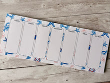 Load image into Gallery viewer, Blue Ocean Desktop Weekly Planner Notepad