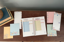 Load image into Gallery viewer, Wildflower Field Undated Daily Planner - Spiral Notebook