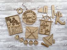 Load image into Gallery viewer, DIY Lake Tiered Tray Unfinished Paint Kit