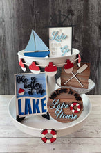 Load image into Gallery viewer, DIY Lake Tiered Tray Unfinished Paint Kit