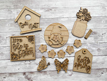 Load image into Gallery viewer, DIY Spring Tiered Tray Unfinished Paint Kit