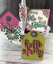 Load image into Gallery viewer, DIY Spring Tiered Tray Unfinished Paint Kit