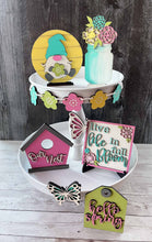 Load image into Gallery viewer, DIY Spring Tiered Tray Unfinished Paint Kit