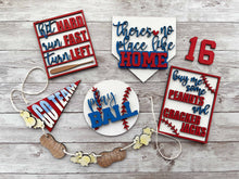 Load image into Gallery viewer, DIY Baseball Tiered Tray Unfinished Paint Kit