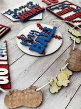 Load image into Gallery viewer, DIY Baseball Tiered Tray Unfinished Paint Kit