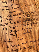 Load image into Gallery viewer, Large Custom Handwritten Recipe Cutting Board
