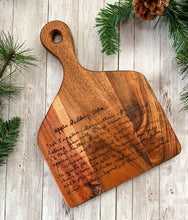 Load image into Gallery viewer, Small Custom Handwritten Recipe Cutting Board