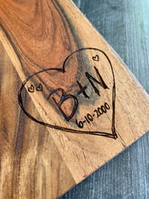 Load image into Gallery viewer, Custom Heart Cutting Board