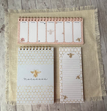 Load image into Gallery viewer, Notepads - Bees &amp; Honeycomb

