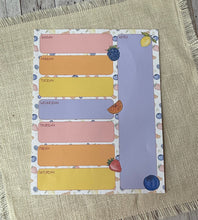 Load image into Gallery viewer, Weekly Planner Desktop Notepad - Fruit Salad
