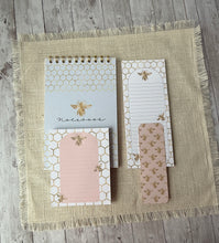 Load image into Gallery viewer, Notepads - Bees &amp; Honeycomb

