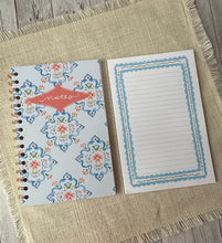 Load image into Gallery viewer, Spiral Notebook - Blue Tile
