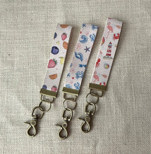 Load image into Gallery viewer, Fabric Wristlet Keychain - Assorted Designs
