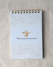 Load image into Gallery viewer, Spiral Notebook - Bees &amp; Honeycomb
