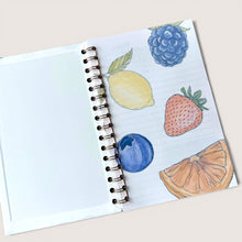 Load image into Gallery viewer, Fruit Salad Spiral Notebook
