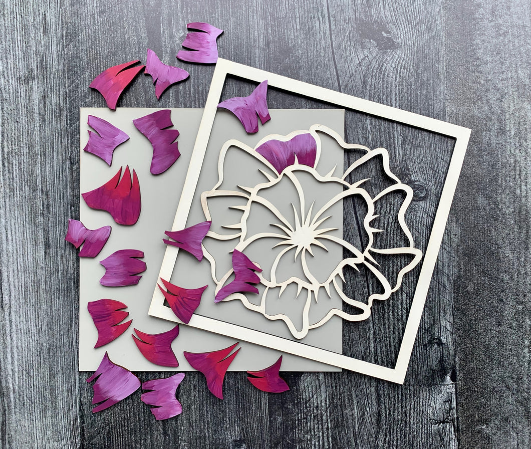 Paint Your Own Floral DIY Kit - Hibiscus