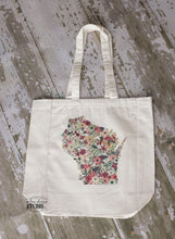 Load image into Gallery viewer, Custom State Floral Tote Bag
