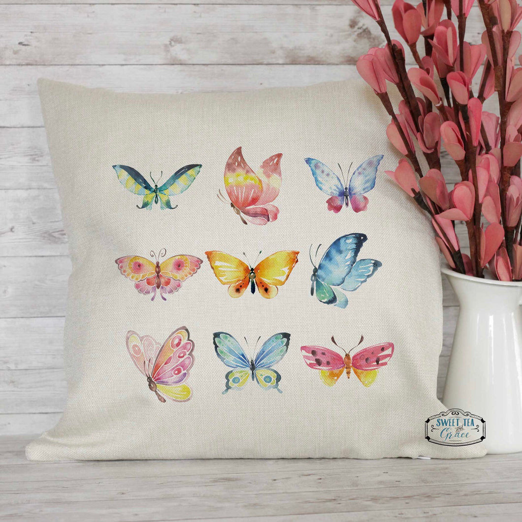 Butterfly throw pillow
