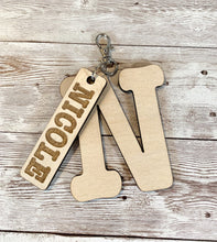 Load image into Gallery viewer, Paint Your Own Custom Initial and Name Tag Keychain DIY Kit
