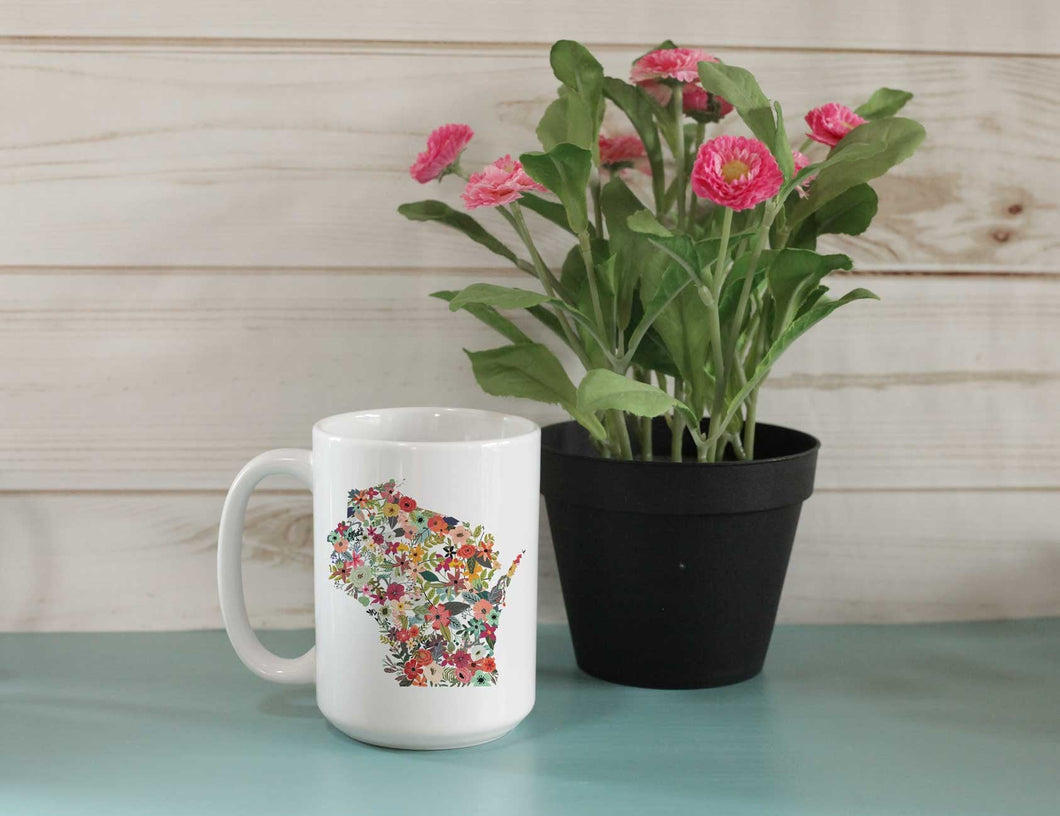 Floral Custom State Mug