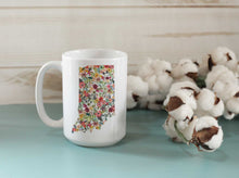 Load image into Gallery viewer, Floral Custom State Mug

